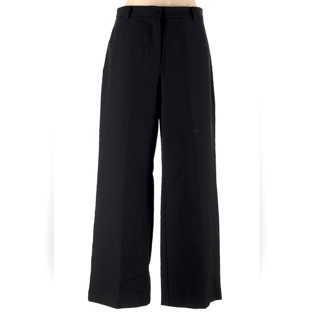 Classic Black Vince Wide-Leg Trousers